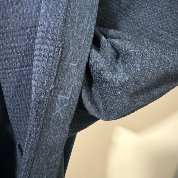Lululemon Mens Metal Vent Tech Half Zip Navy Blue XL Running Stretch Active - Picture 5 of 7